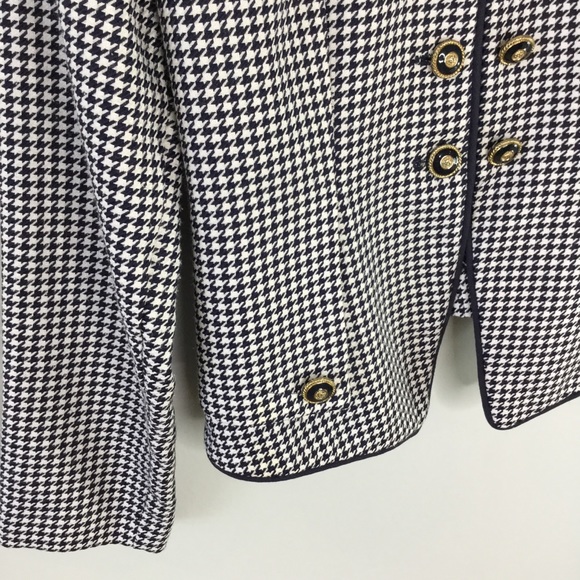 Vintage navy houndstooth band leader jacket - Picture 11 of 13